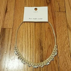 🎀HP🎀 NWT Mixed Stone Gold Statement Necklace